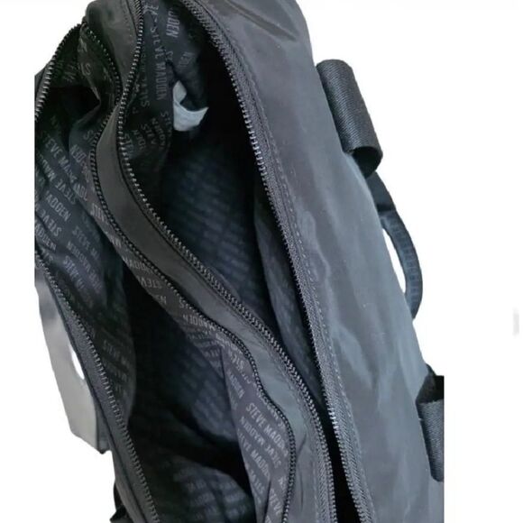 Steve Madden BGymm Weekender Bag- Black/Black - Picture 6 of 14